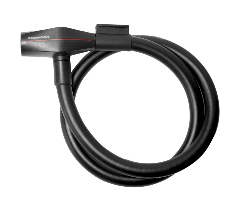 Trelock KS 312 kulcsos huzalos zár [fekete, 85 cm]