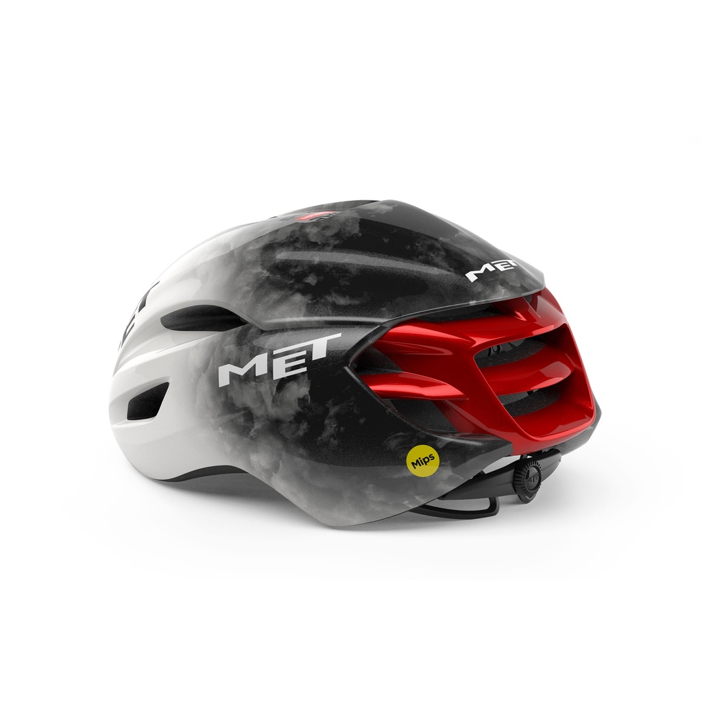 MET Manta Mips UAE Team Edition 2025 kerékpáros sisak [fehér-szürke-piros, 56-58 cm (M)]