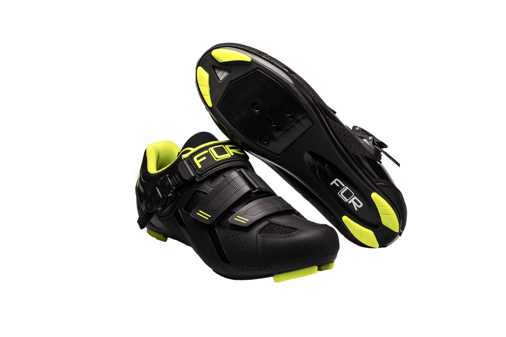FLR F-15 III országúti cipő [fekete-neon sárga, 47]