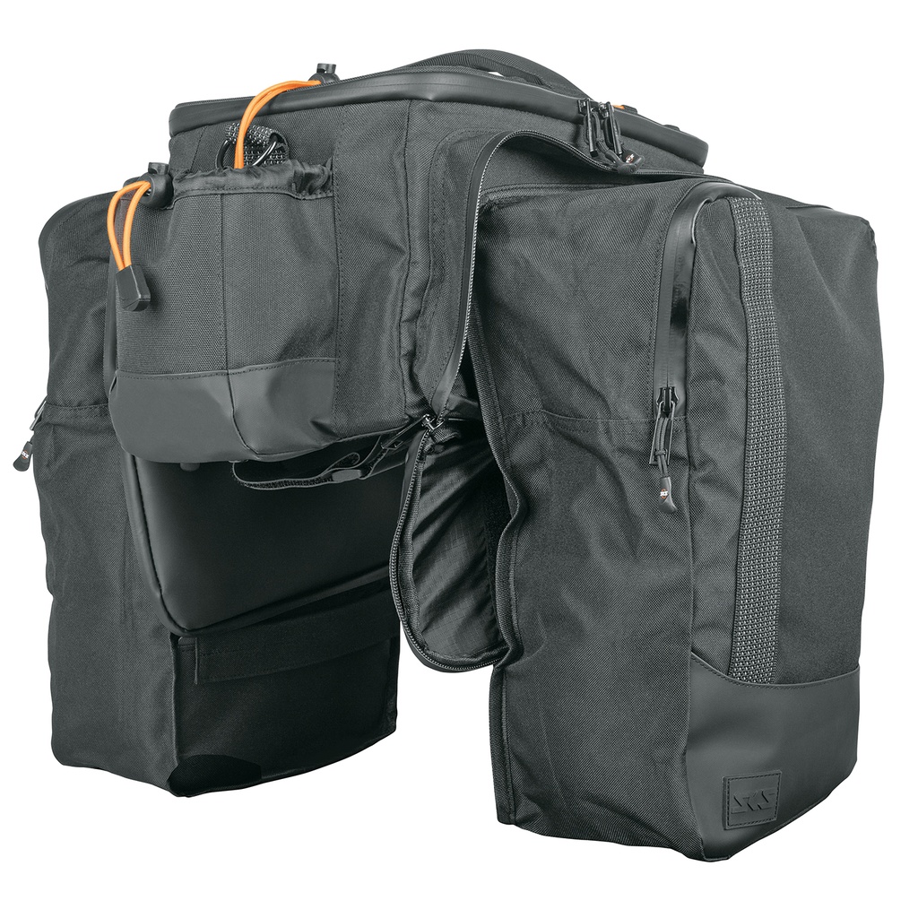 SKS-Germany Infinity Urban Trunkbag XL bővíthető kompakt táska csomagtartó tetejére [fekete]