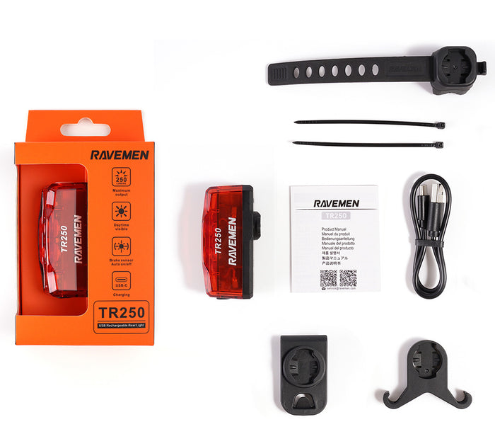 Ravemen TR250 akkumulátoros hátsó lámpa