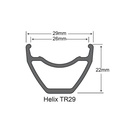 Abroncs SUNringlé HELIX TR29 tubeless ready 29" 32h fekete