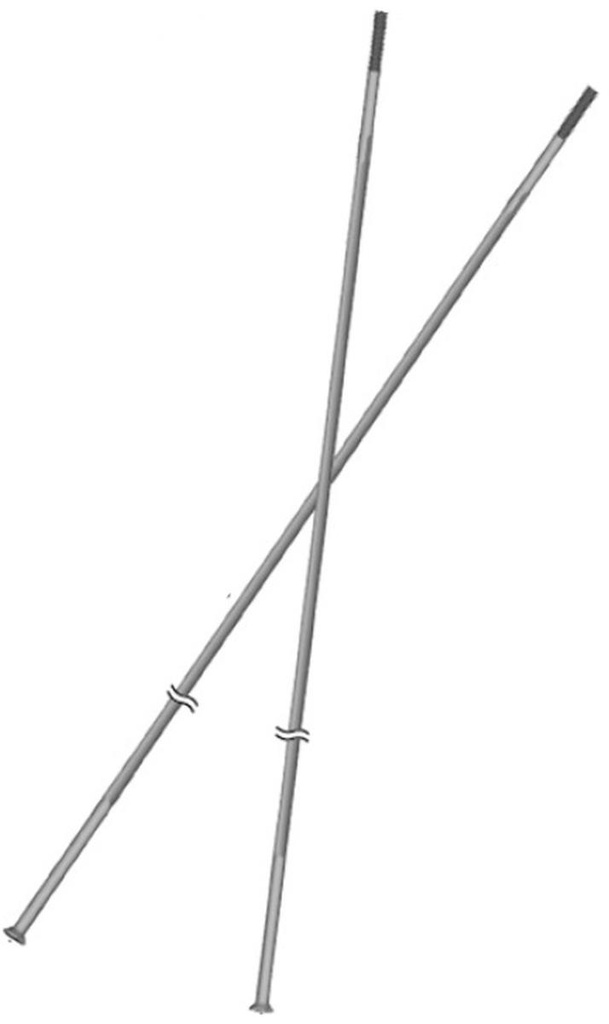 SHIMANO WH-6800-R RIGHT HAND SPOKE 303MM W/PLUG & WASHER