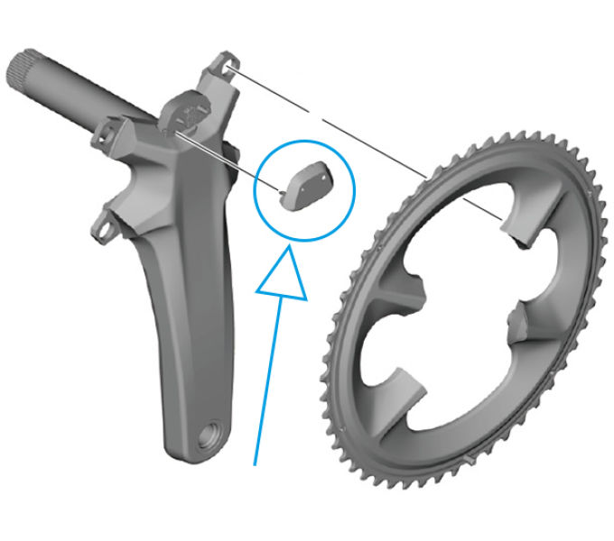 SHIMANO FC-R9200-P TOP COVER