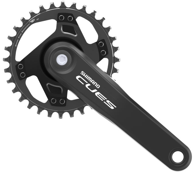 FRONT CHAINWHEEL, FC-U4000-1, CUES, FOR REAR 9/10/11-SPEED, 175MM, 32T W/O CG, W