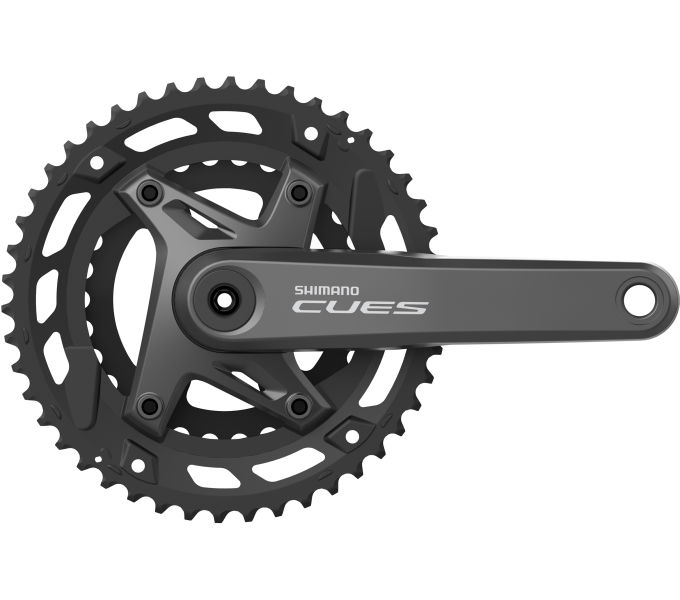 SHIMANO FRONT CHAINWHEEL, FC-U6000-2, CUES, FOR REAR 9/10-SPEED, 2-PCS FC, 175MM