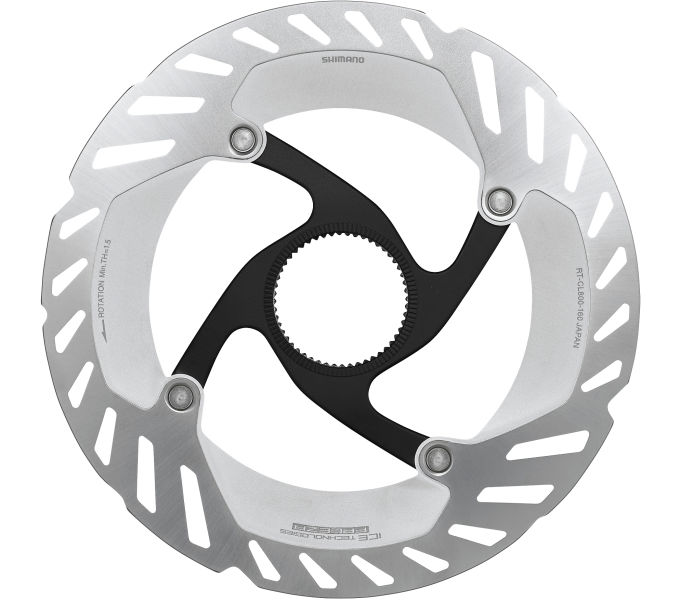 SHIMANO ROTOR FOR DISC BRAKE, RT-CL800, S 160MM, W/LOCK RING(INTERNAL SERRATION)