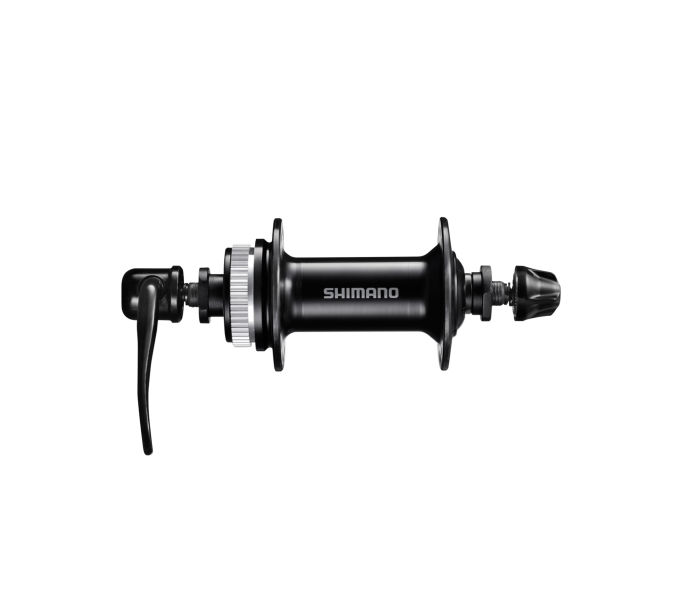SHIMANO FRONT HUB, HB-QC300, CENTER LOCK DISC 32H, QR:133MM(BLACK), OLD:100MM, W