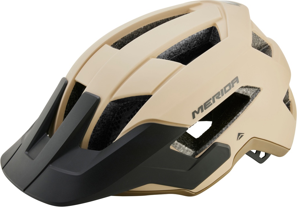 Merida Northshore kerékpáros sisak 58–62 cm matt homok/fényes bézs – 15 szellőző