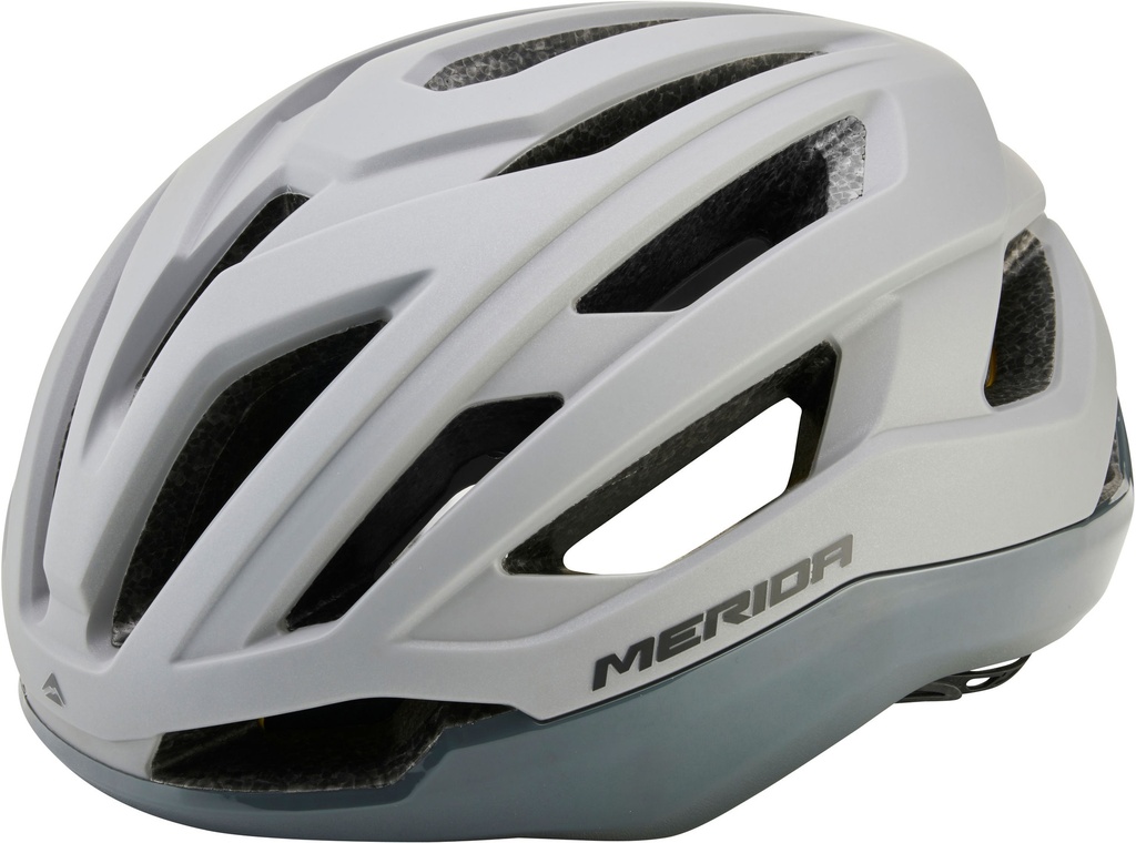 Merida Apex kerékpáros sisak 58–62 cm matt szürke/fényes szürke – 20 szellőző