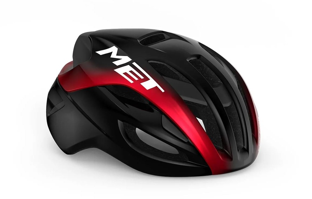 MET Rivale Mips kerékpáros sisak [fényes fekete-metál piros, 52-56 cm (S)]