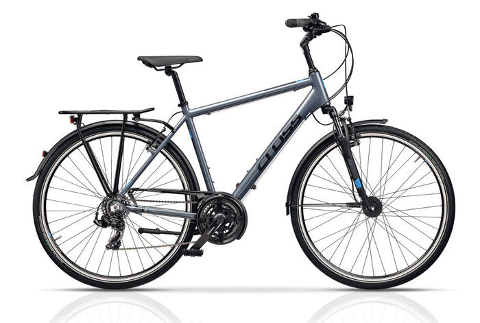 CROSS AREAL GENT fényes delfinkék (fekete/világoskék) 48cm