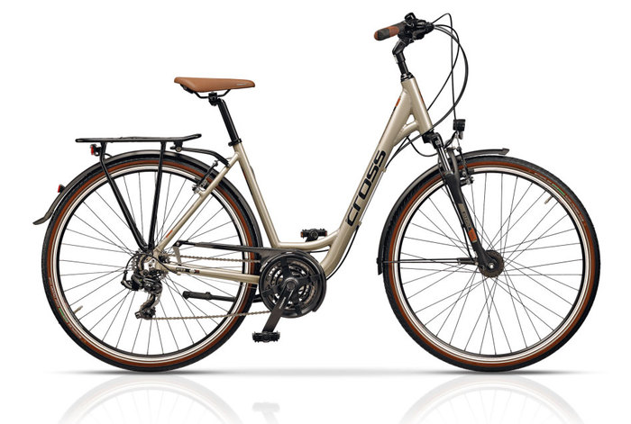 CROSS AREA LOW STEP bézs (fekete/barna) 54cm