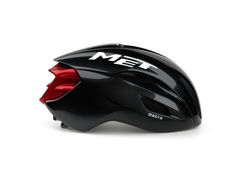 MET Manta Mips kerékpáros sisak [fényes fekete-piros, 58-61 cm (L)]