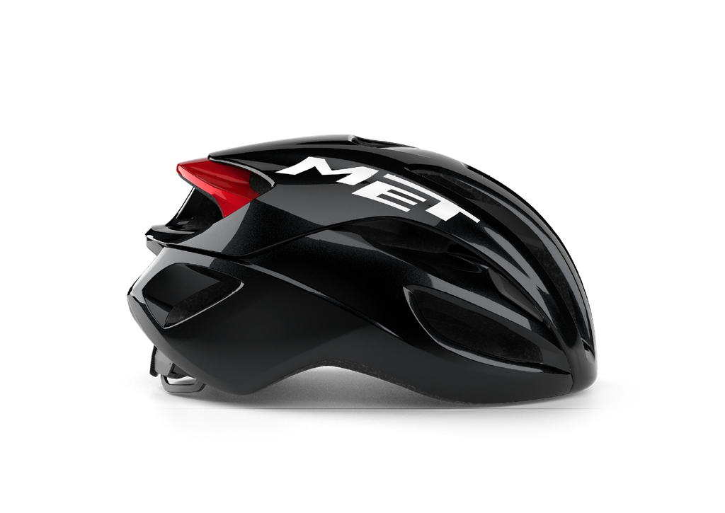 MET Rivale Mips kerékpáros sisak [fényes fekete-piros, 58-61 cm (L)]