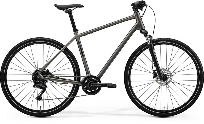 MERIDA CROSSWAY 100 SELYEM SZÜRKE (FEKETE) M-es
