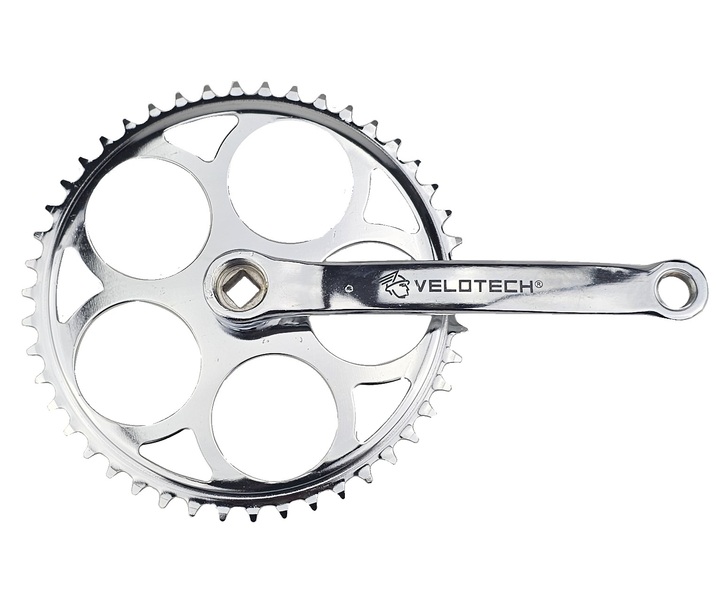 Velotech hajtómű acél króm