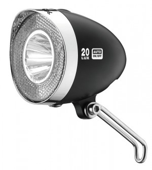XLC CL-D03 Retro agydinamós első lámpa 20 LUX fekete
