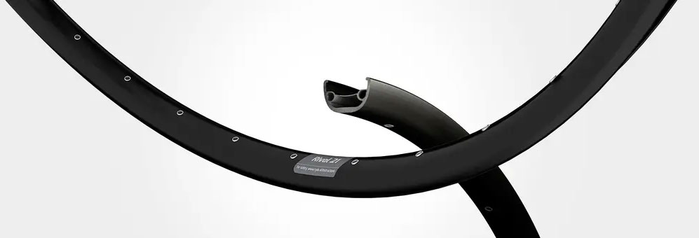 Abroncs RYDE RIVAL21 622 36h fekete disc szegecselt