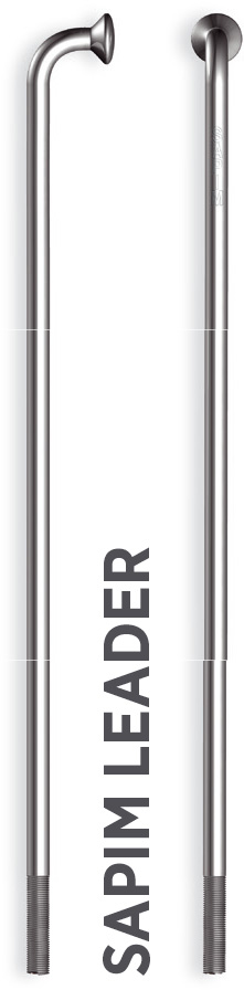 Küllő SAPIM LEADER Inox 14G 294mm J-Bend + Polyax réz 14G 12mm ezüst