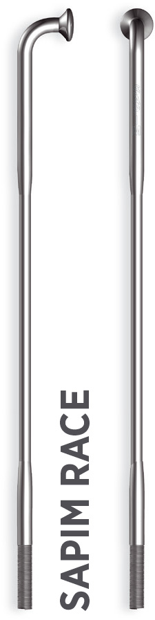 Küllő SAPIM RACE Inox 14G 294mm J-Bend + Polyax réz 14G 12mm ezüst