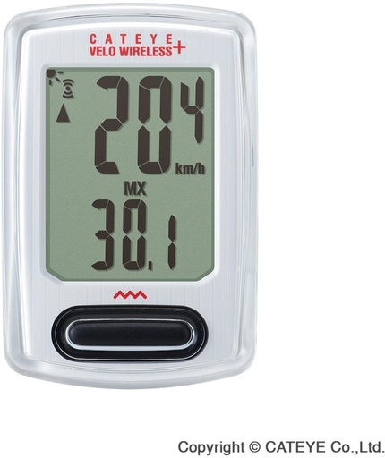 [#PL-CCVT235WW] CatEye Velo Wireless+ CC-VT235W 8 funkció háttérvilágítással wireless fehér