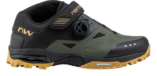[#BF-80223011-47-44] Cipő NORTHWAVE ALL TER. ENDURO MID 2 44 ZÖLD/FEKETE