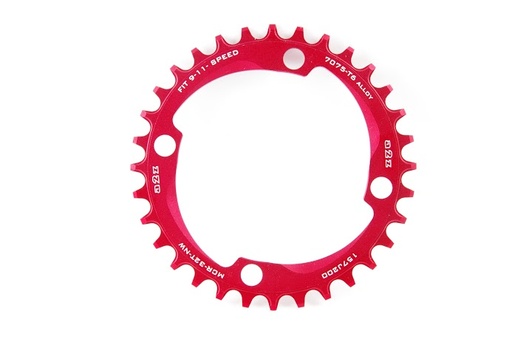 [#BL-141144] a2Z Narrow Wide (BCD: 104) 4 furatos szimmetrikus lánctányér [piros, 34]