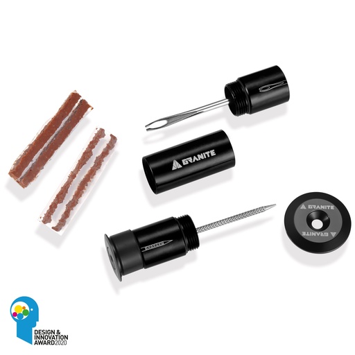 [#BL-201882] Granite Stash tire plug tubeless defektjavító készlet [fekete]