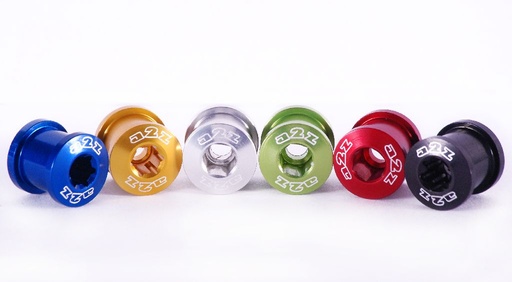 [#BL-39386] a2Z 7075-T6 alu lánctányér csavar 2x hajtóműhöz [ezüst, 5 pár]