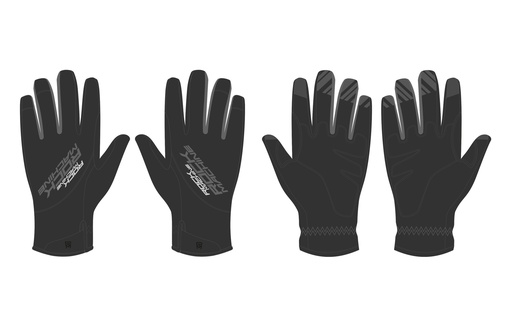 [#BL-199758] Rock Machine Winter Race LF téli hosszú ujjú kerékpáros kesztyű [fekete/szürke, XL]