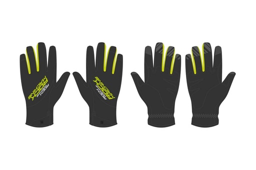 [#BL-199752] Rock Machine Winter Race LF téli hosszú ujjú kerékpáros kesztyű [fekete/zöld, XXL]