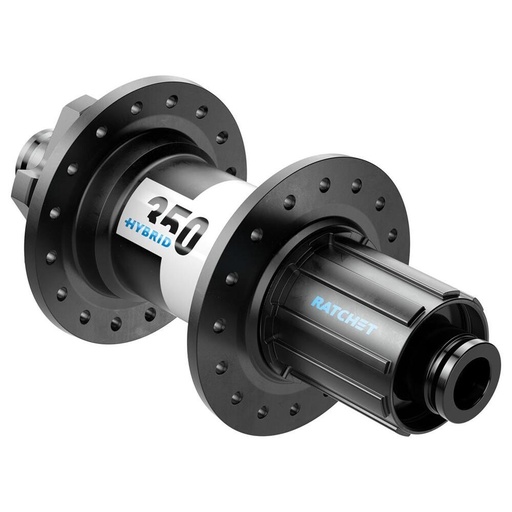 [#BS-H350TDDSR32SA4728S] Agy DT Swiss 350 Hybrid hátsó disc 6 csavaros 148/12mm 32h fekete HG acél ÚJ