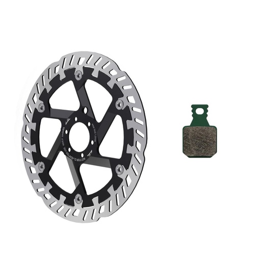 [#BL-206095] Magura MT eSTOP MDR-P 6 csavaros féktárcsa + 8S fékpofa szett [203 mm]