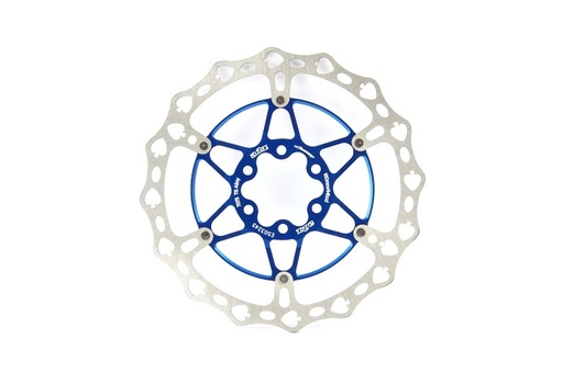 [#BL-135511] a2Z Teppan-Yaki TY-SPV-TS 6 csavaros féktárcsa [kék, 203 mm, pikk]