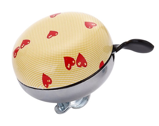 [#BL-200987] Acor ABE-21301 retro csengő [sárga szívecskés]