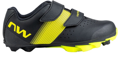 [#BF-80242032-04-33] Cipő NORTHWAVE MTB HAMMER JUNIOR 33 FEKETE/FLUO SÁRGA