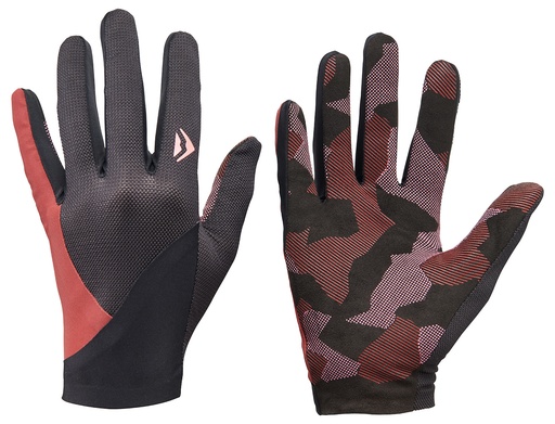 [#BF-2280010682] Kesztyű MERIDA SECOND SKIN hosszú bordó/fekete