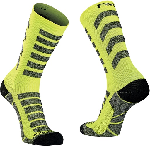 Zokni NORTHWAVE téli HUSKY CERAMIC fekete/fluo sárga