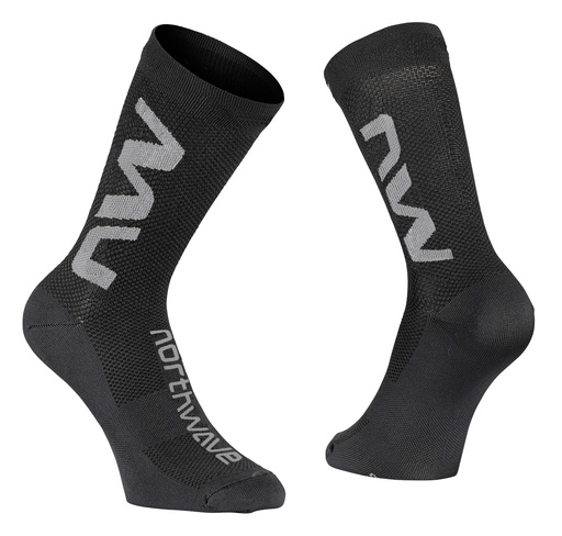 Zokni NORTHWAVE EXTREME AIR FEKETE/SZÜRKE - Kifutó modell