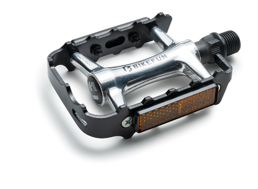 [#BF-C128DU/BF] Pedál BIKEFUN MOUNTAINEER MTB alu, fekete - C128DU